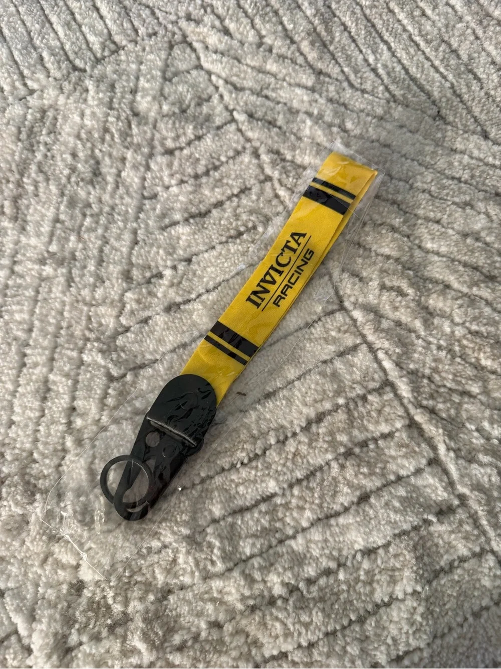 Invicta Racing Yellow Lanyard keychain new